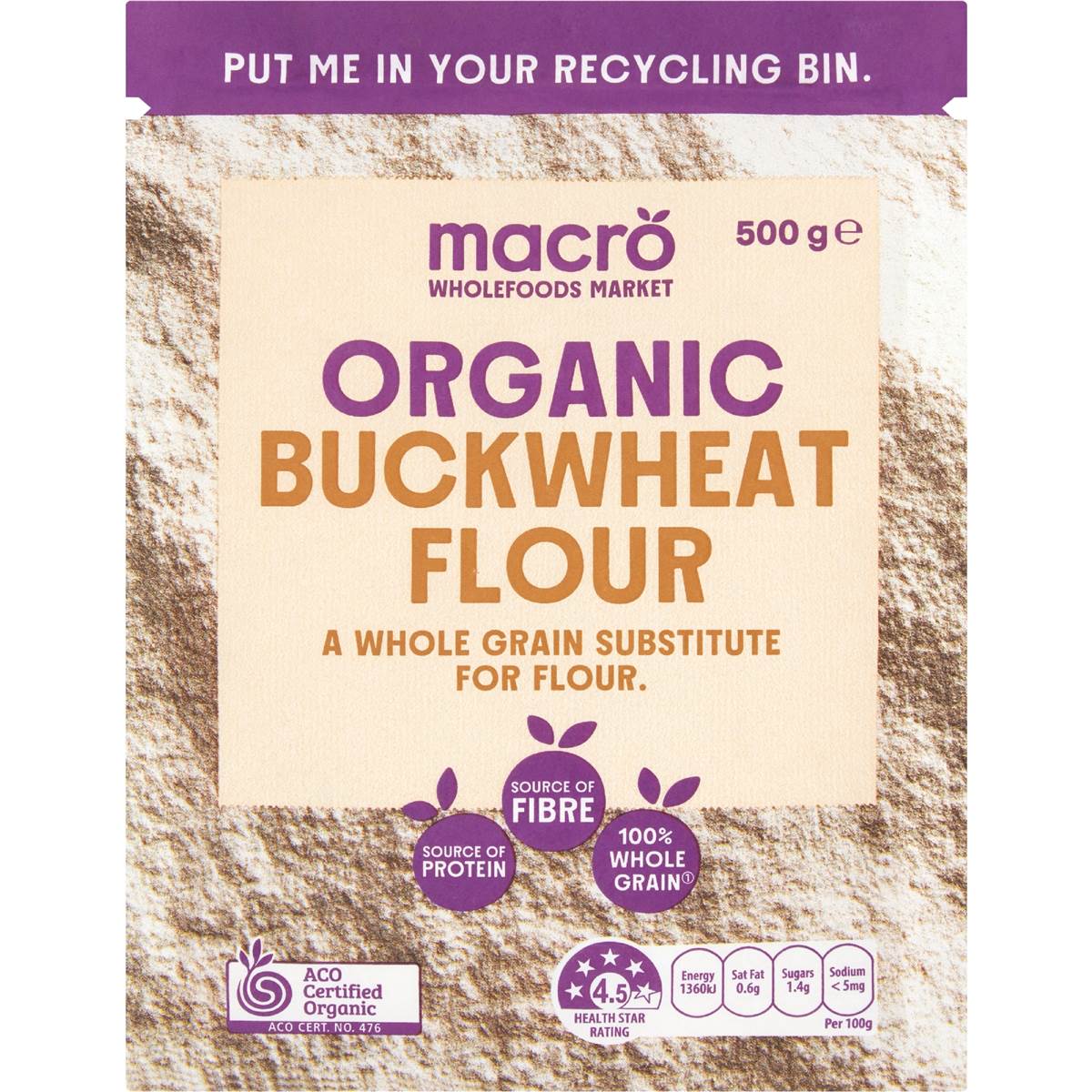 Macro Organic Buckwheat Flour