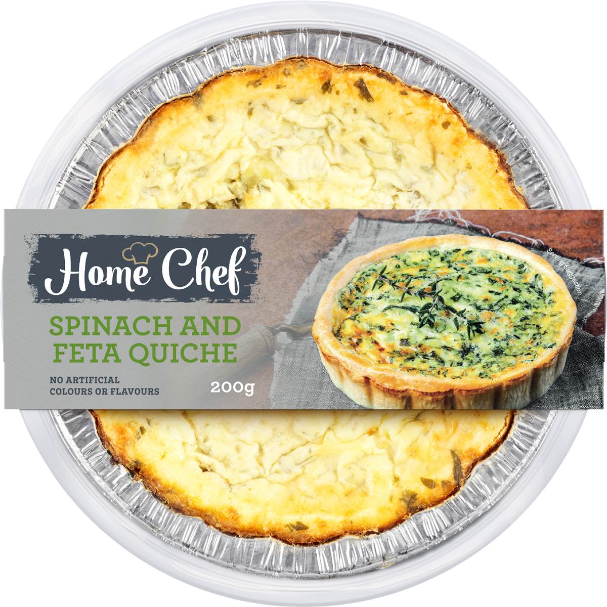 Calories in Home Chef Spinach & Feta Quiche calcount