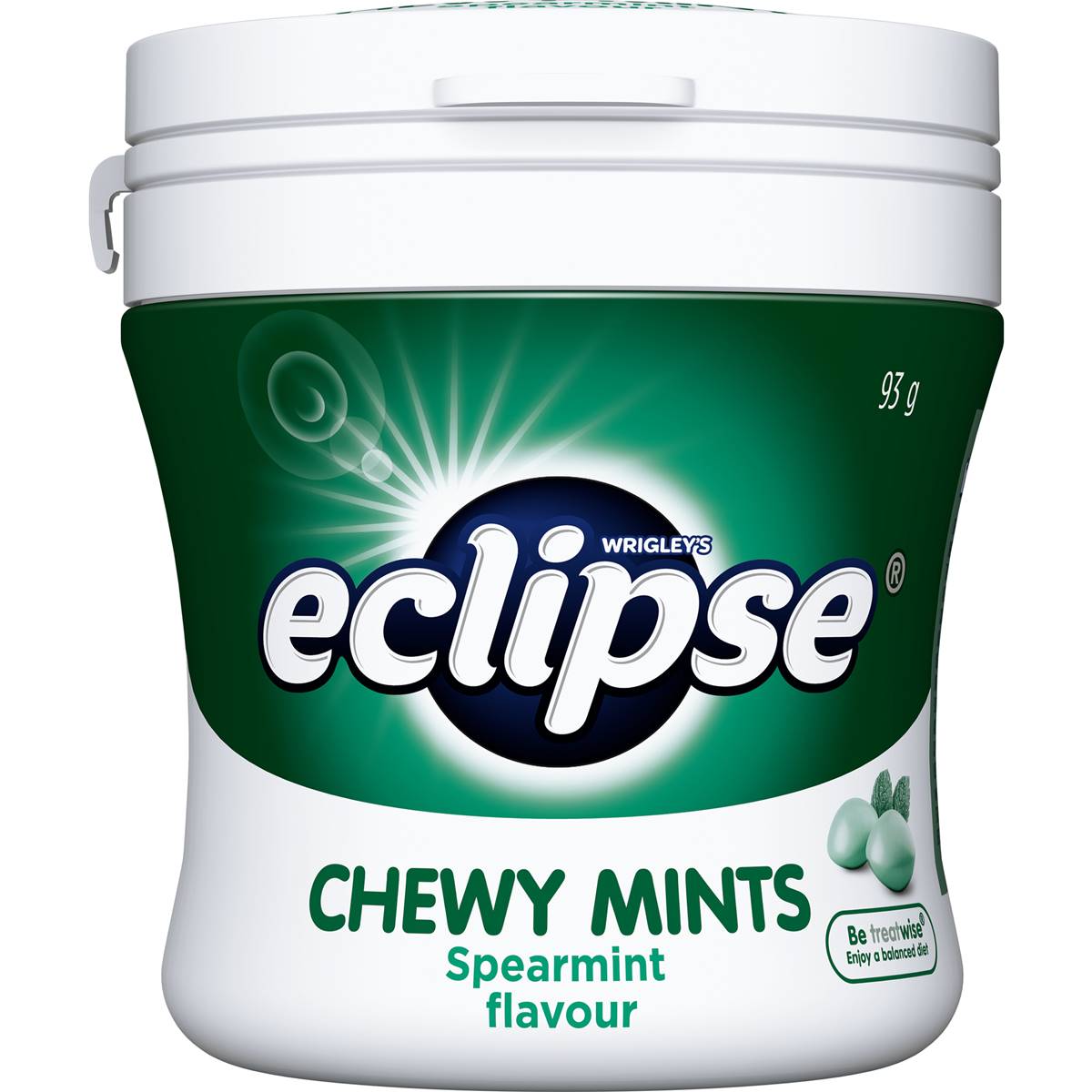 Calories in Eclipse Chewy Mints Spearmint Bottle Spearmint Bottle