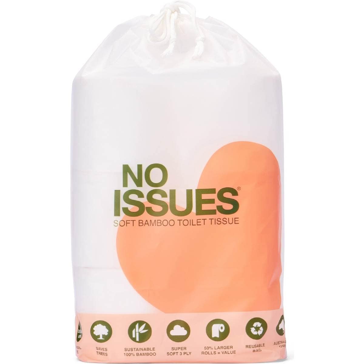 No Issues Bamboo Toilet Paper 6 pack