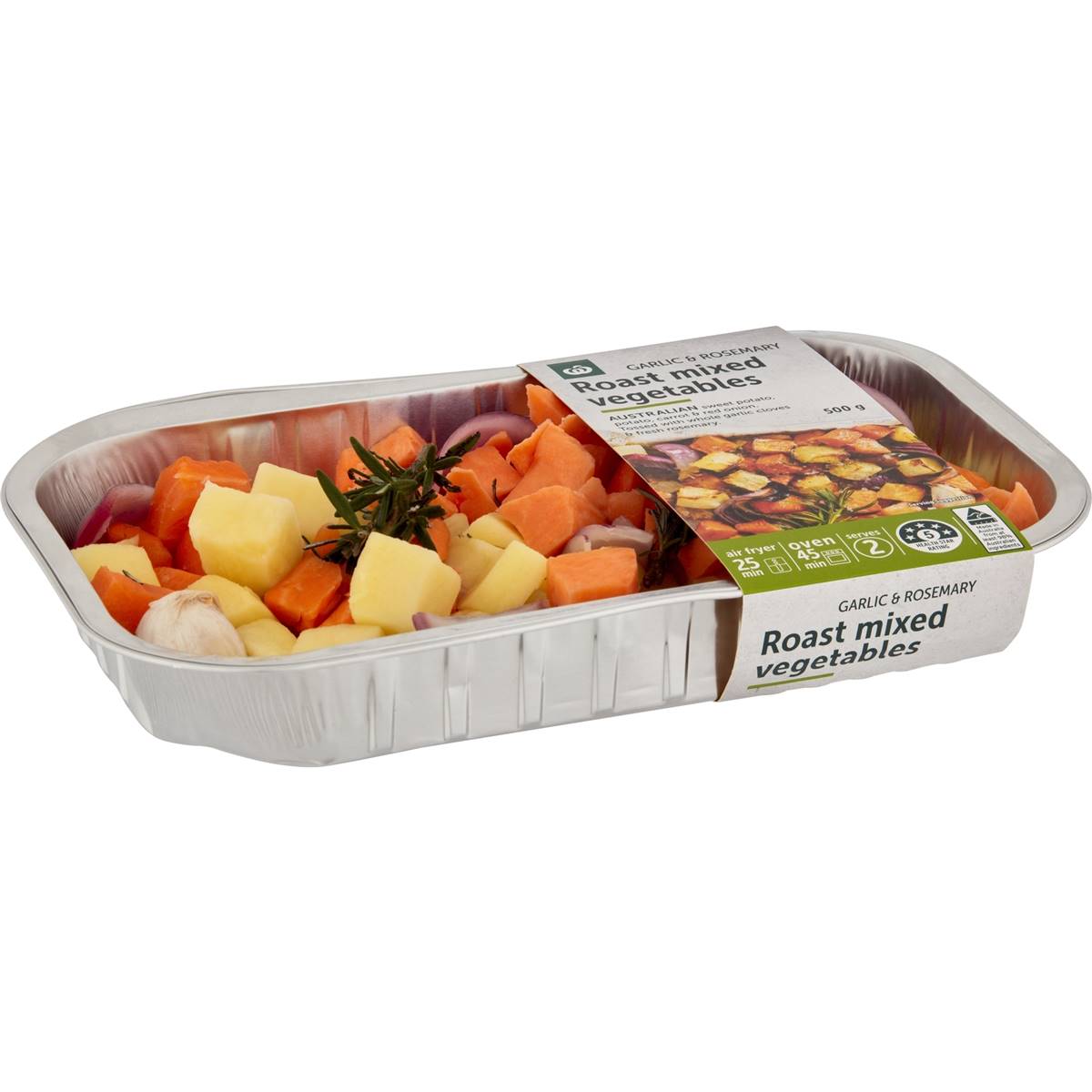 Calories in Woolworths Cook Roast Mixed Vegetables With Garlic & Rosemary