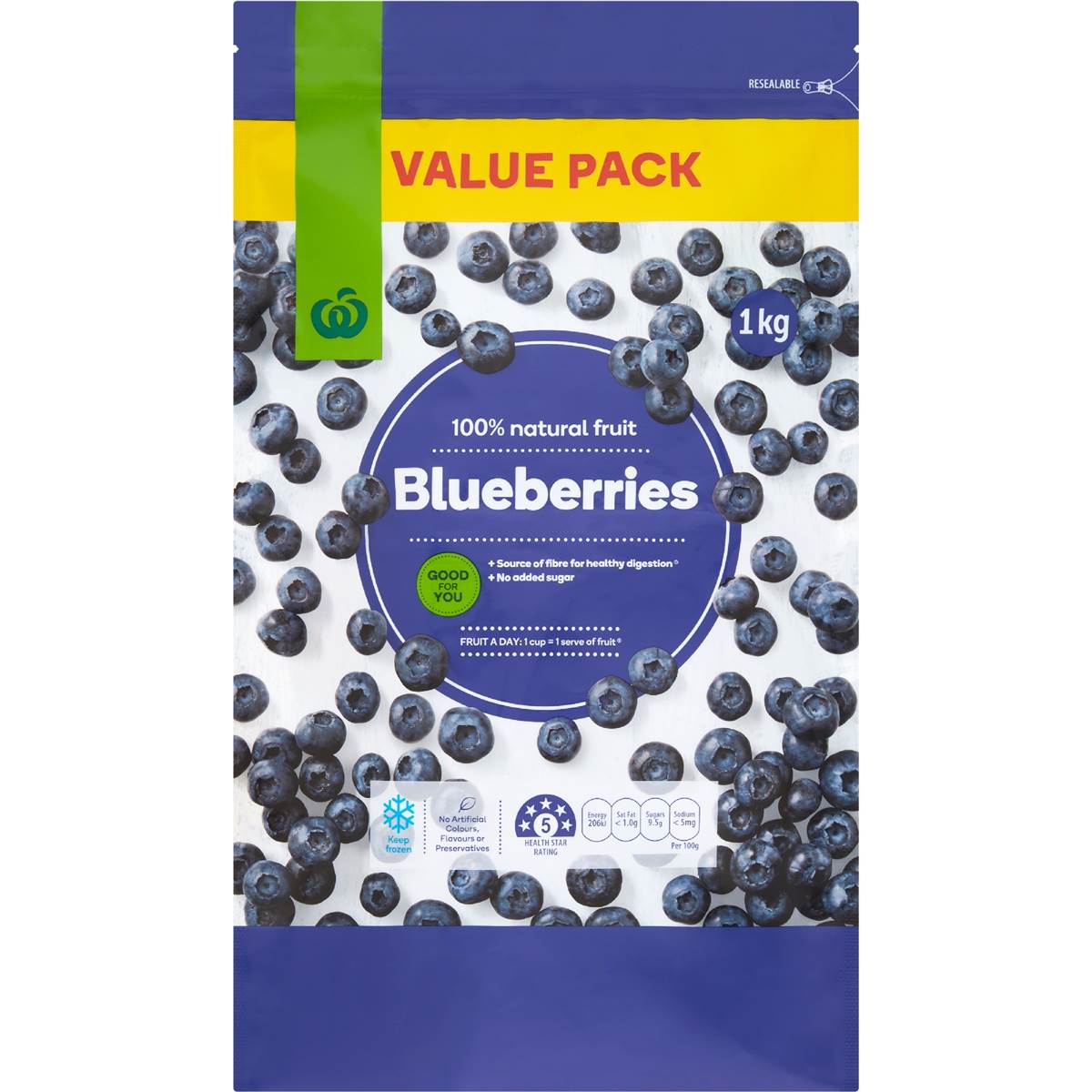 Coles Frozen Blueberries