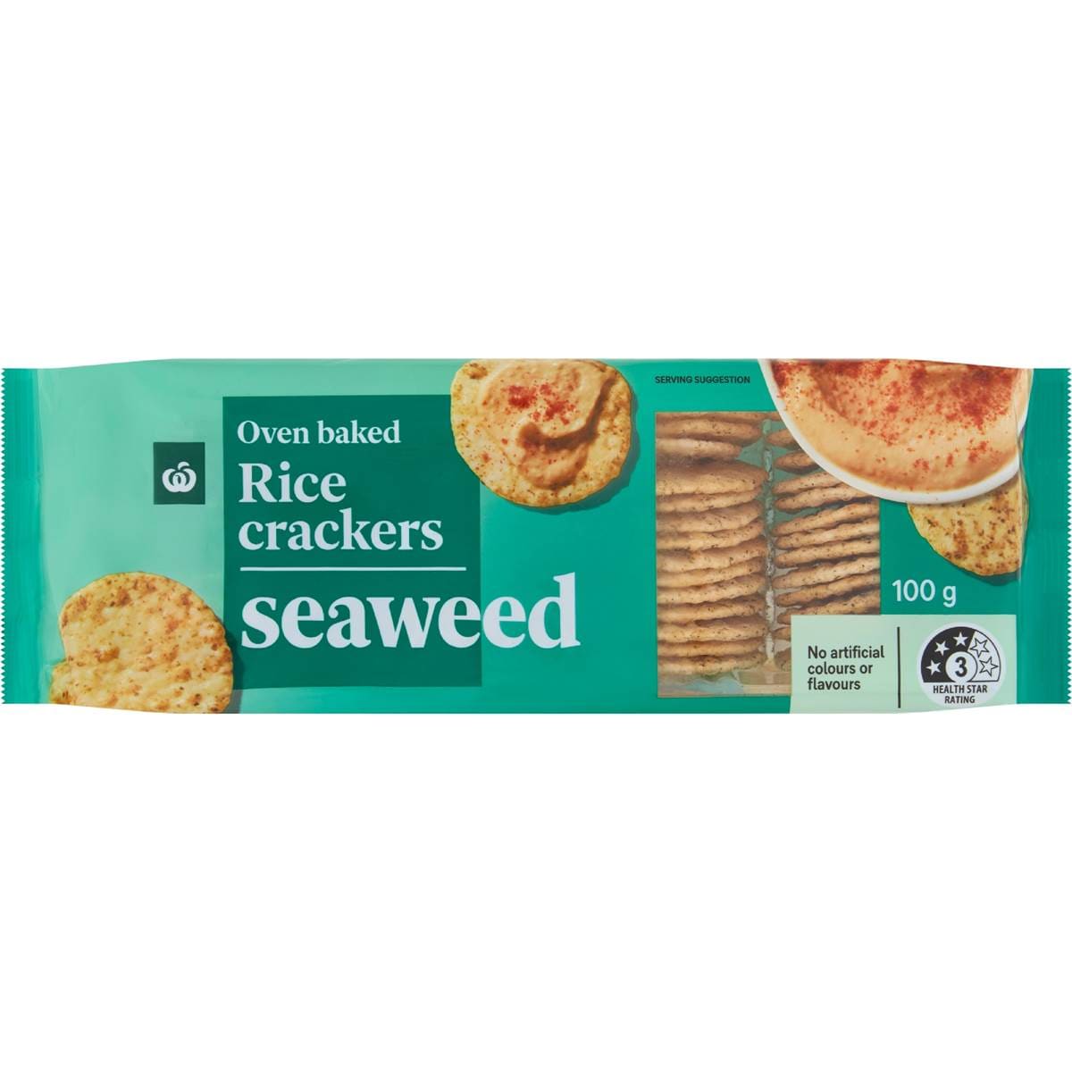 Calories in Woolworths Rice Cracker Seaweed calcount