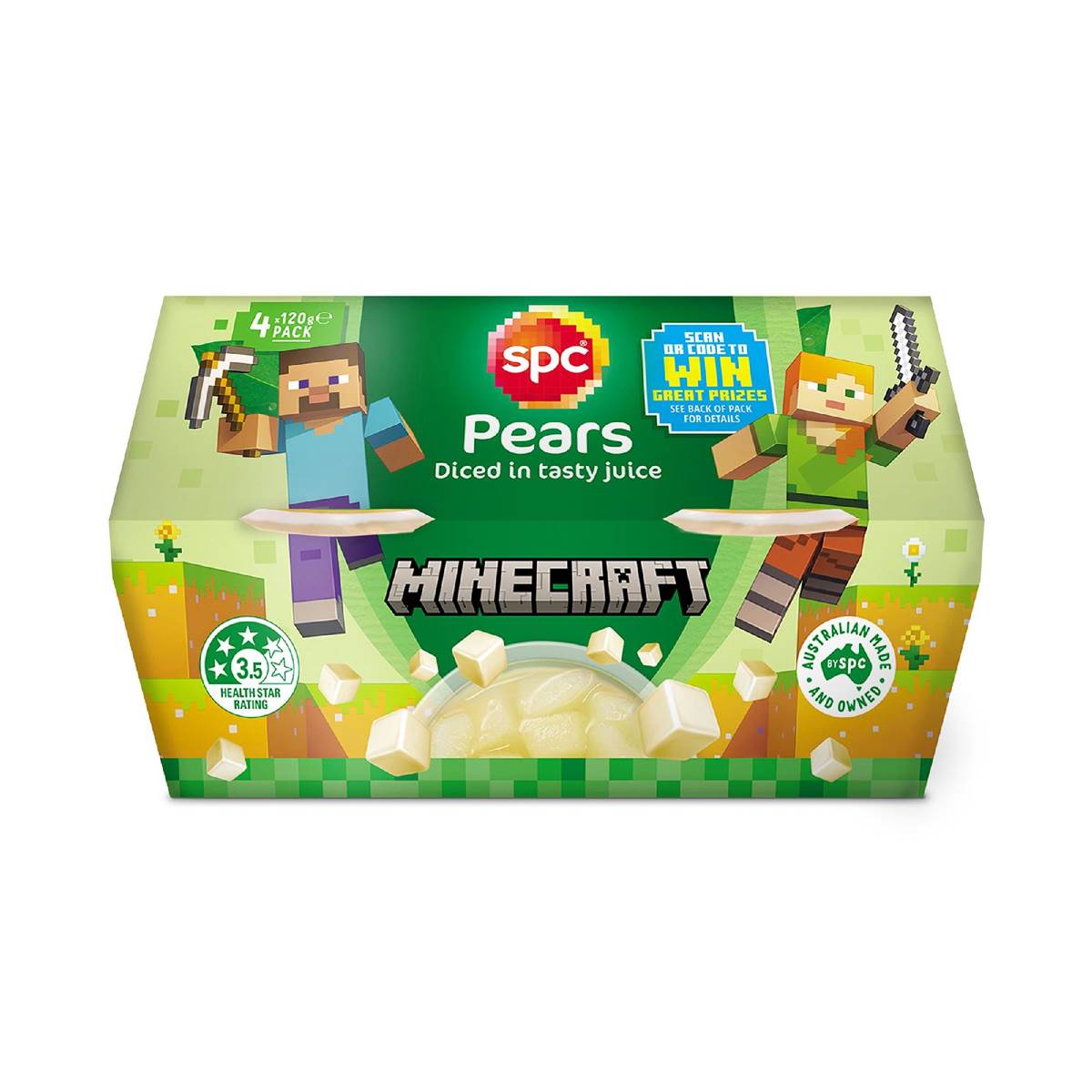 Calories in Spc Diced Pears In Juice Calorie Counter Australia