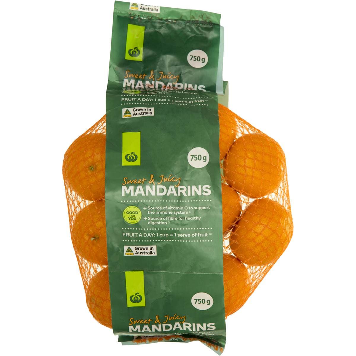 Calories in Woolworths Sweet & Juicy Mandarins calcount