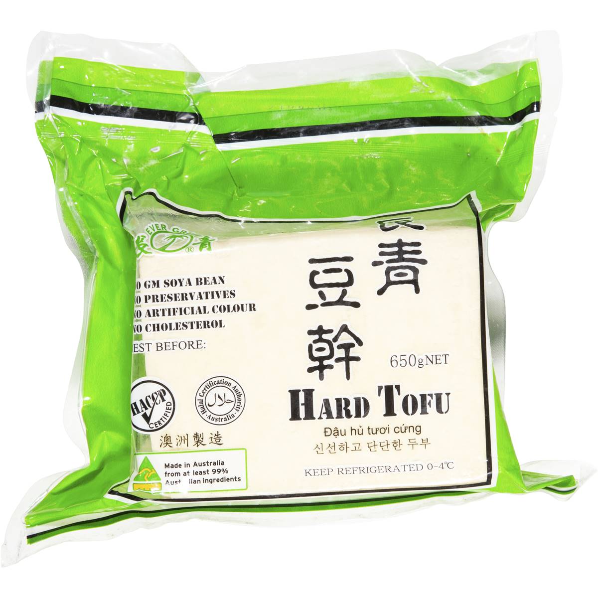 Calories in Evergreen Fresh Hard Tofu calcount