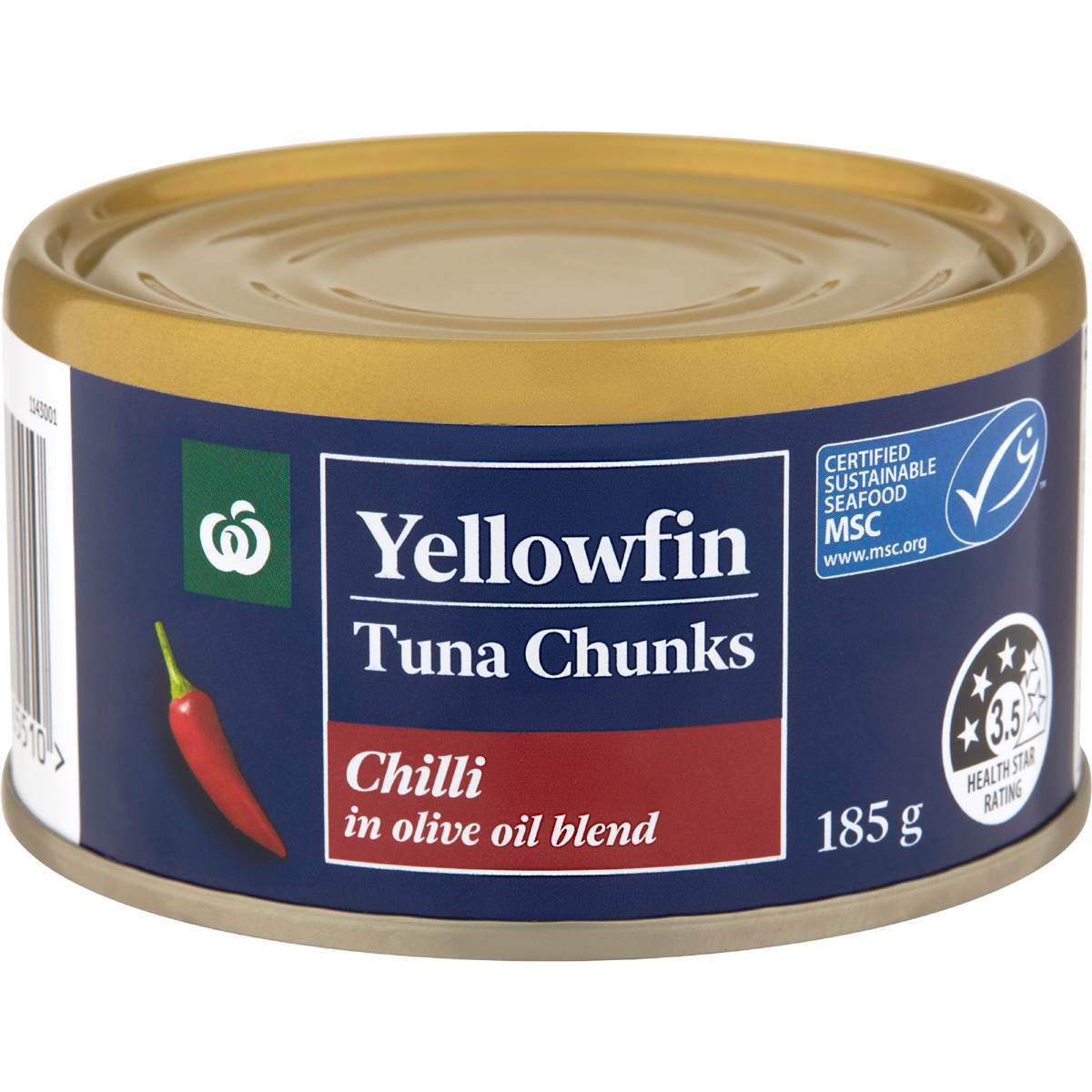 Woolworths Yellowfin Tuna Chunks Olive Oil Blend With Chilli