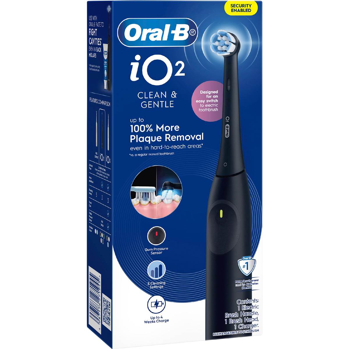 Oral-B iO2 Electric Toothbrush Set Night Black each – Woolworths