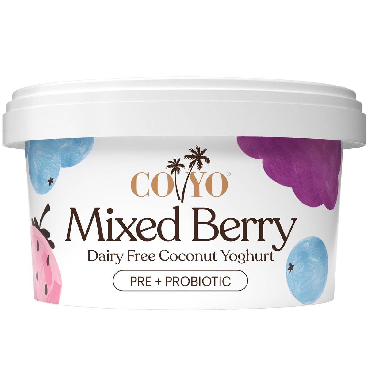 Coyo Dairy Free Coconut Yoghurt Probiotic Mixed Berry