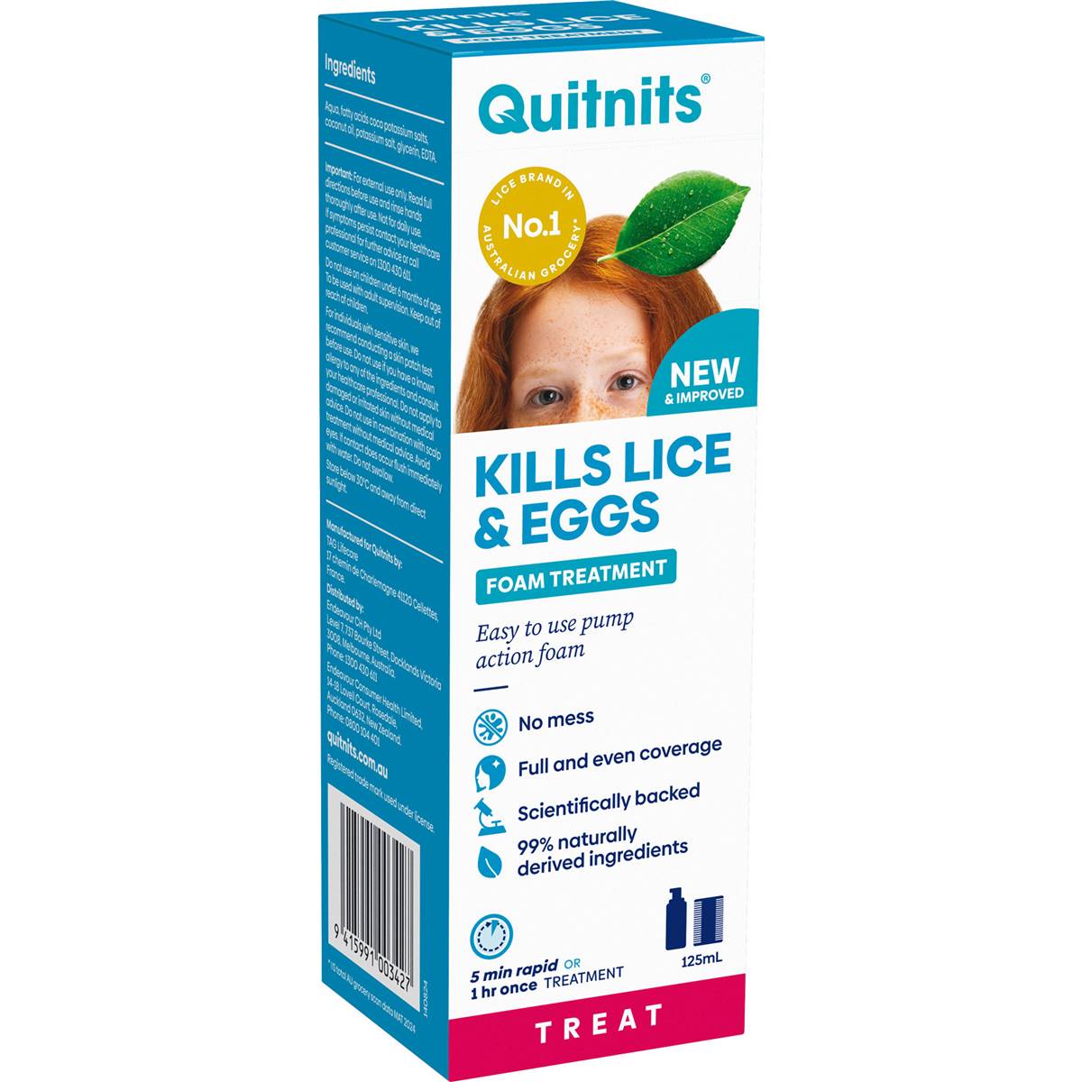 Quitnits Head Lice Treatment Foam