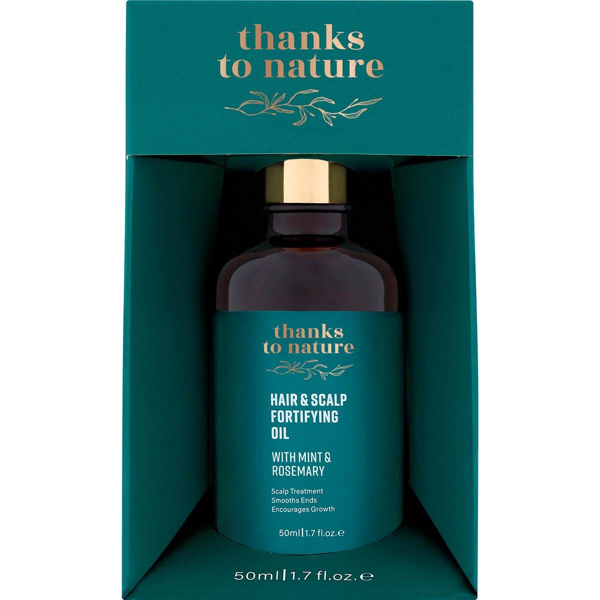 Thanks To Nature Hair & Scalp Fortifying Oil Mint & Rosemary 50mL