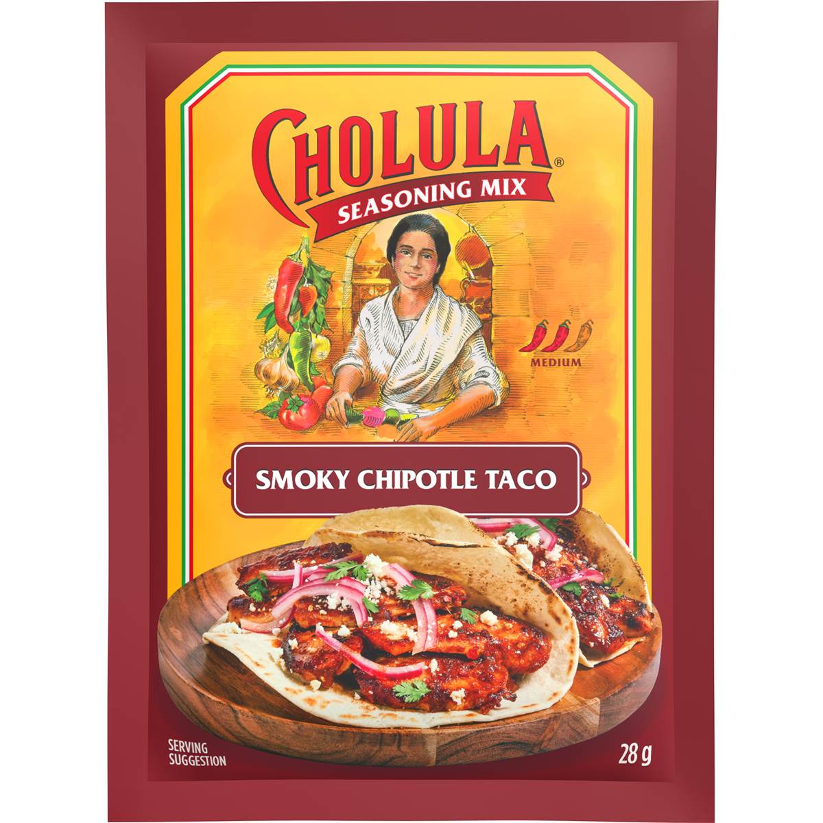 Cholula Smoky Chipotle Taco Spice Seasoning Mix 28g