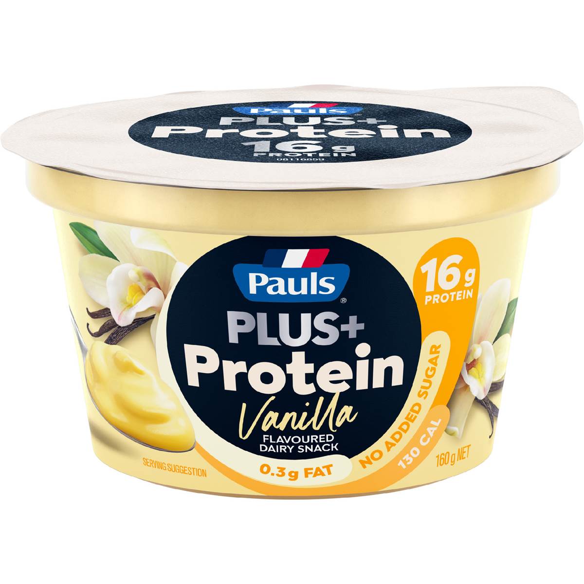 Pauls Plus Protein Dairy Snack Vanilla 160g