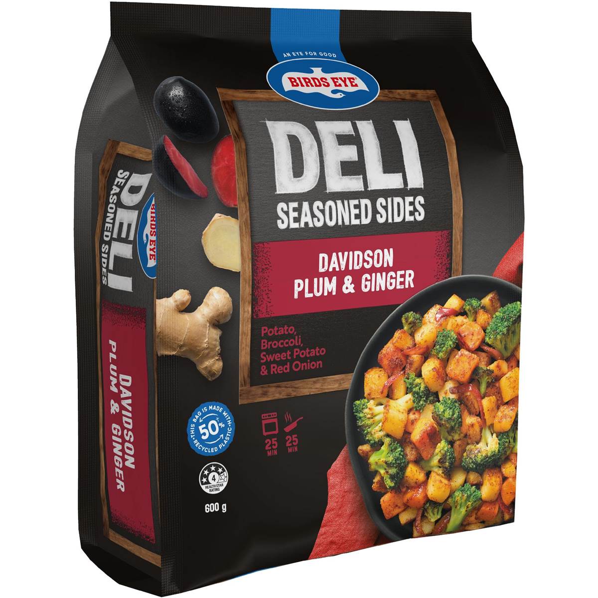 Birds Eye Deli Frozen Seasoned Sides Davidson Plum & Ginger 600g