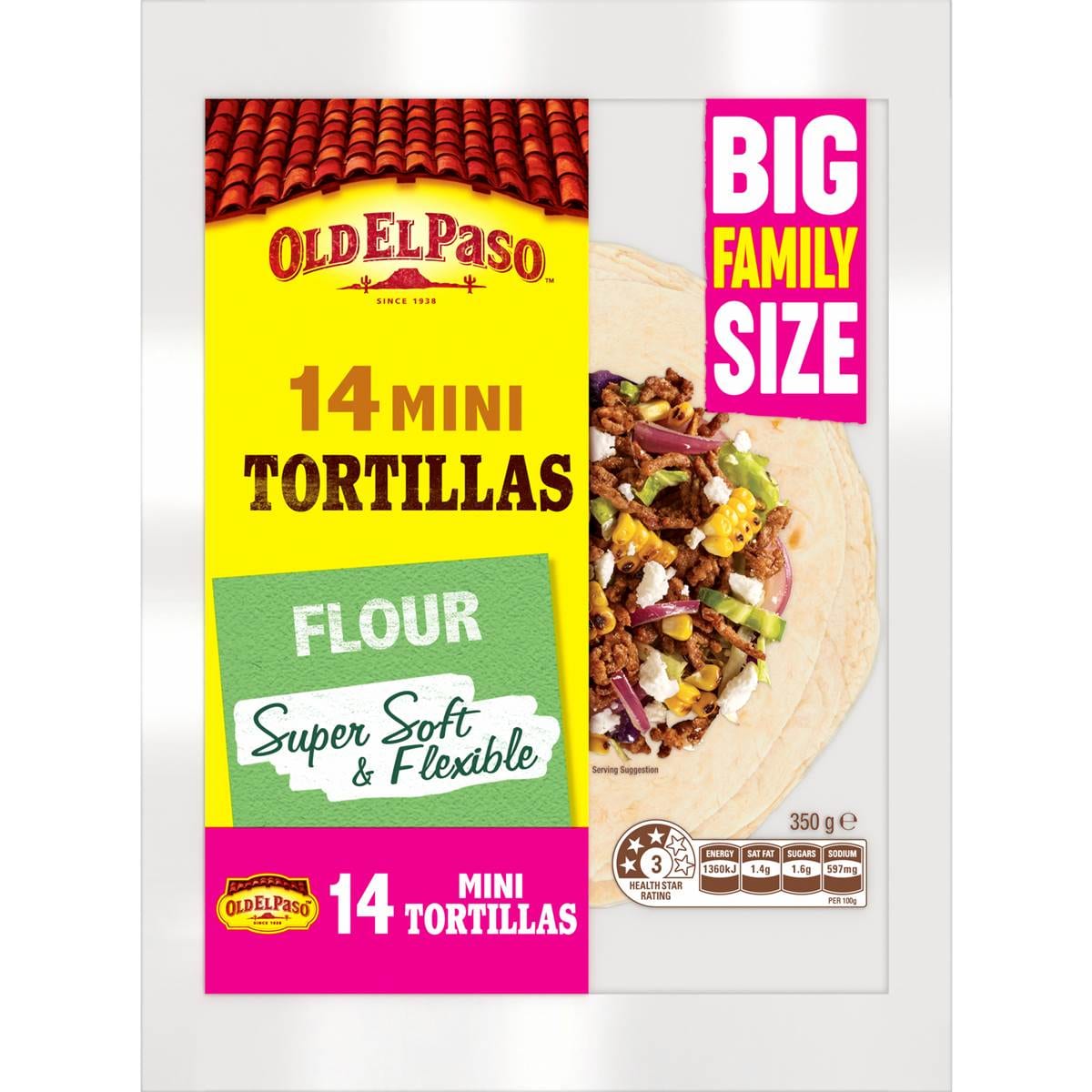 Old El Paso 14 Mini Tortillas Flour