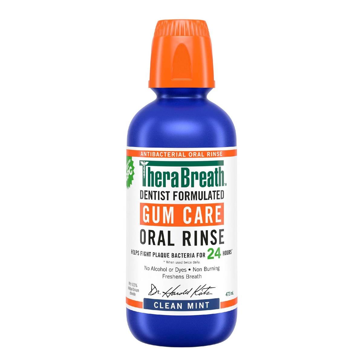 TheraBreath Gum Care Oral Rinse Clean Mint 473mL