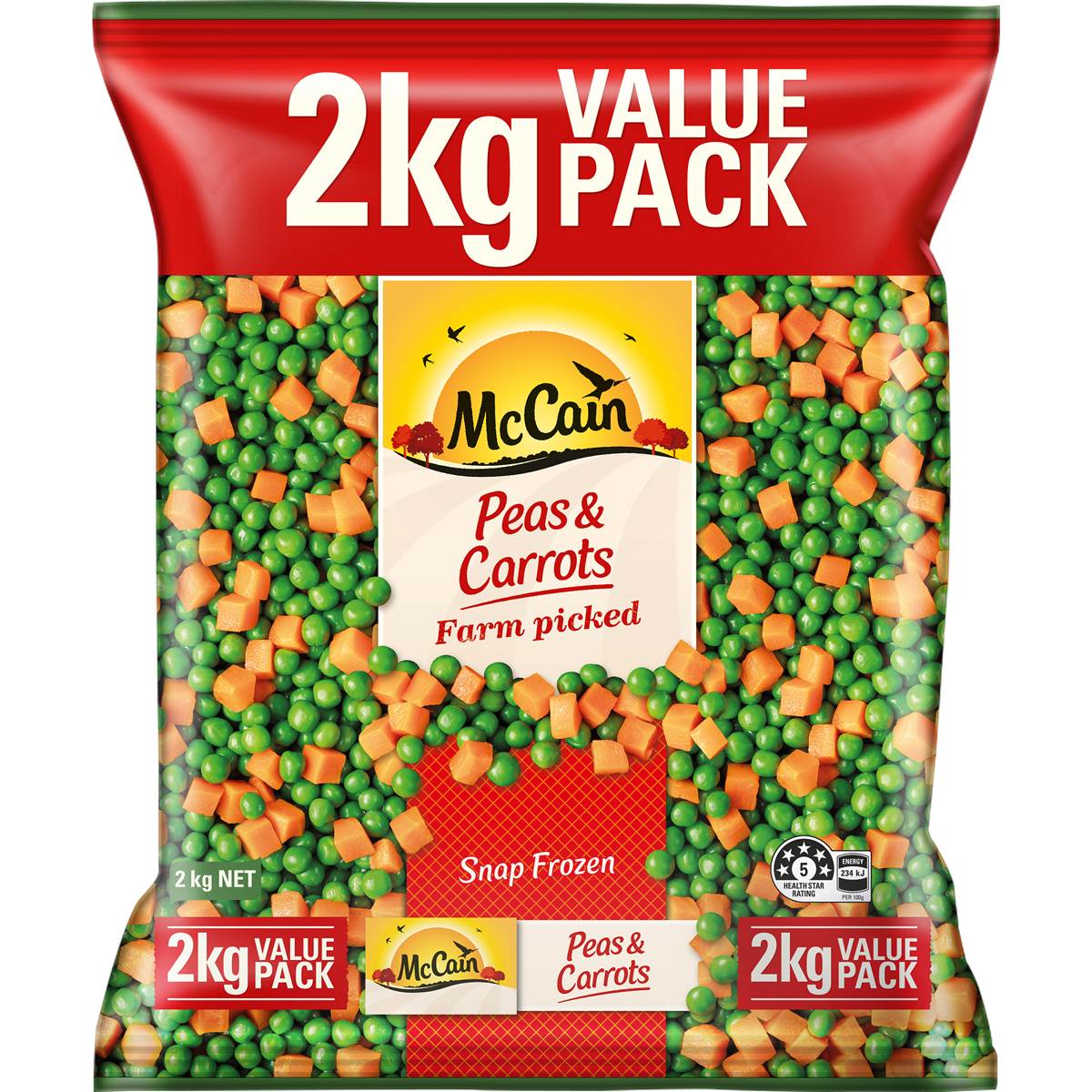 McCain Peas & Carrots Snap Frozen