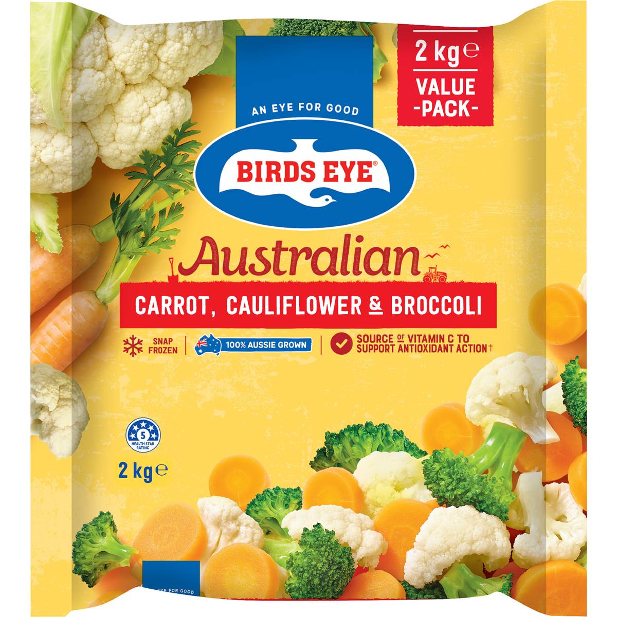 Birds Eye Australian Grown Carrot Broccoli & Cauliflower
