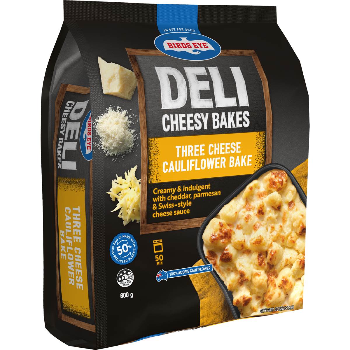 Birds Eye Deli Cheesy Bakes Three Cheese Cauliflower 600g