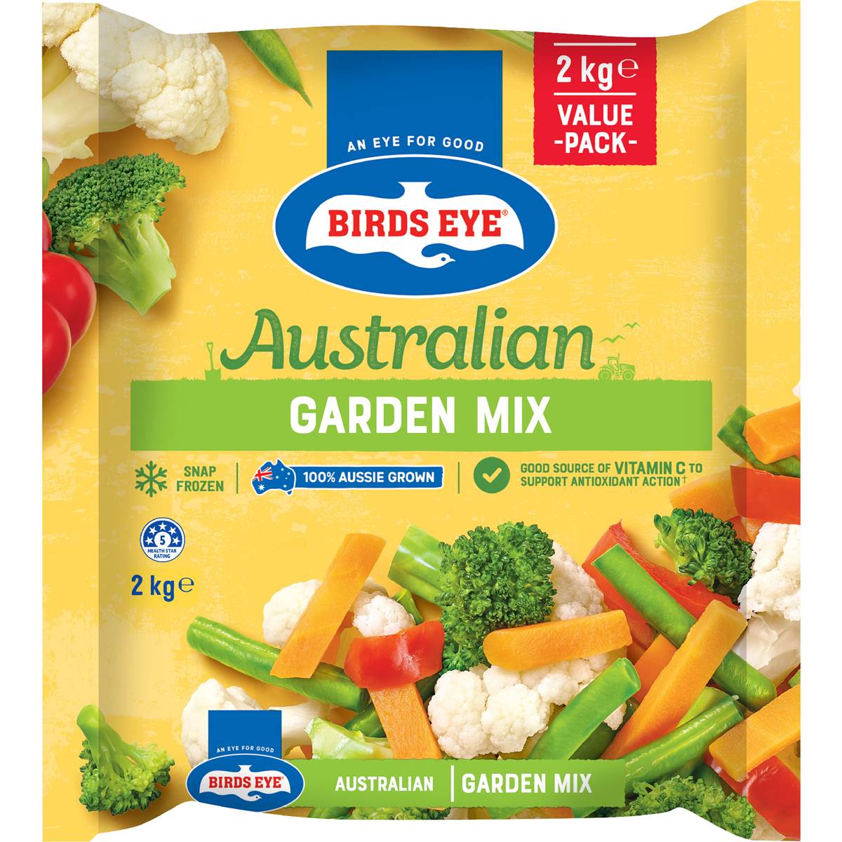 Birds Eye Australian Garden Mix Broccoli Carrots Green Beans Capsicum