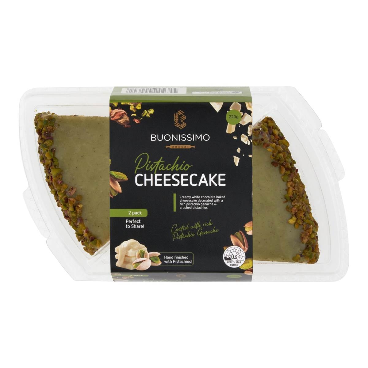 Buonissimo Pistachio Cheesecake