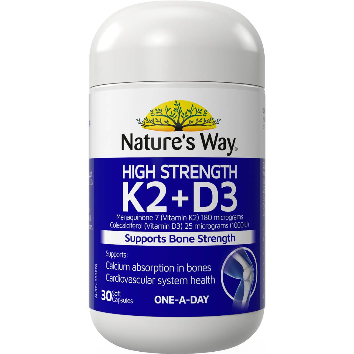 Nature's Way Vitamin K2 + D3 30 Tablets each