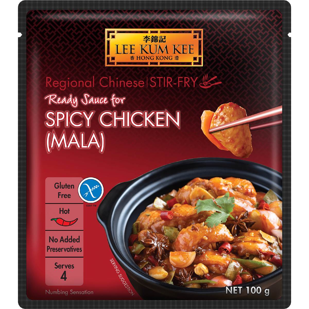 Lee Kum Kee Spicy Chicken Mala Ready Sauce 100g