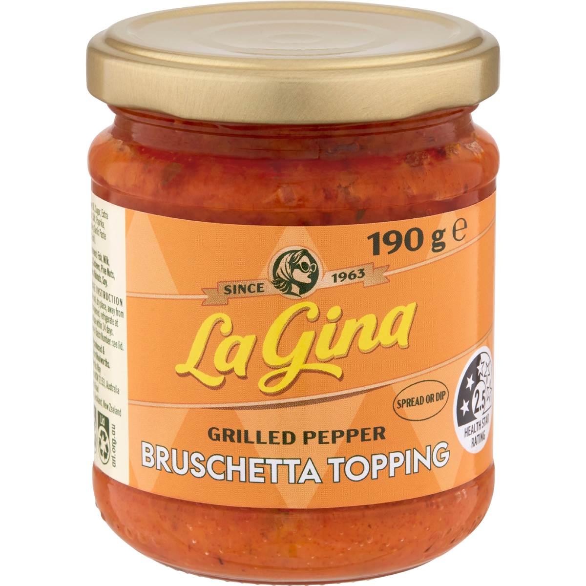 La Gina Grilled Pepper Bruschetta Topping