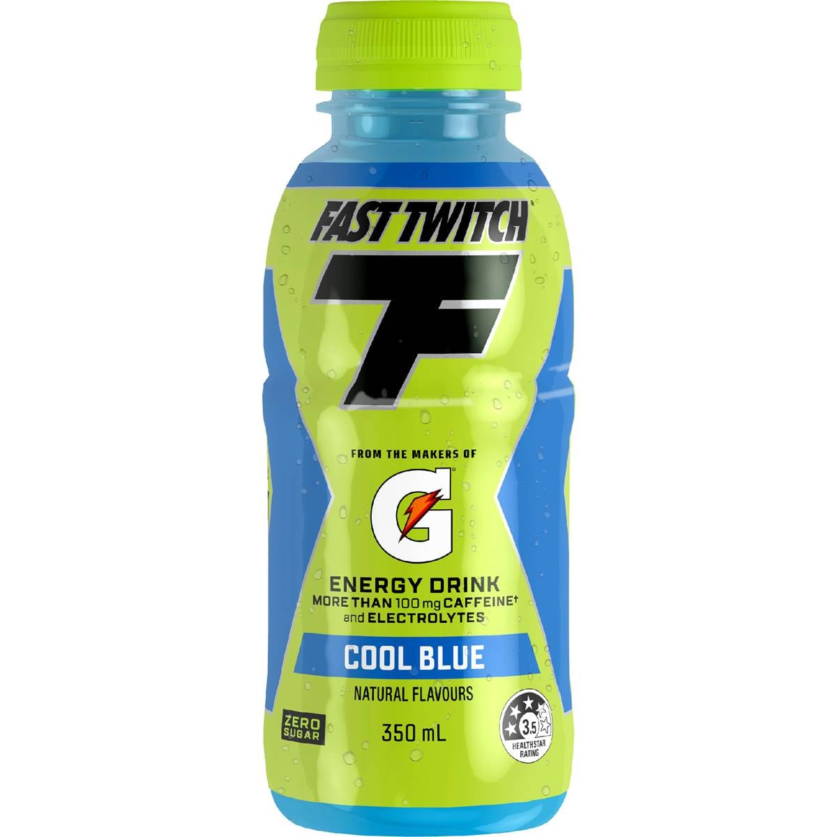 Gatorade Fast Twitch Energy Drink Cool Blue Sugar Free 350mL