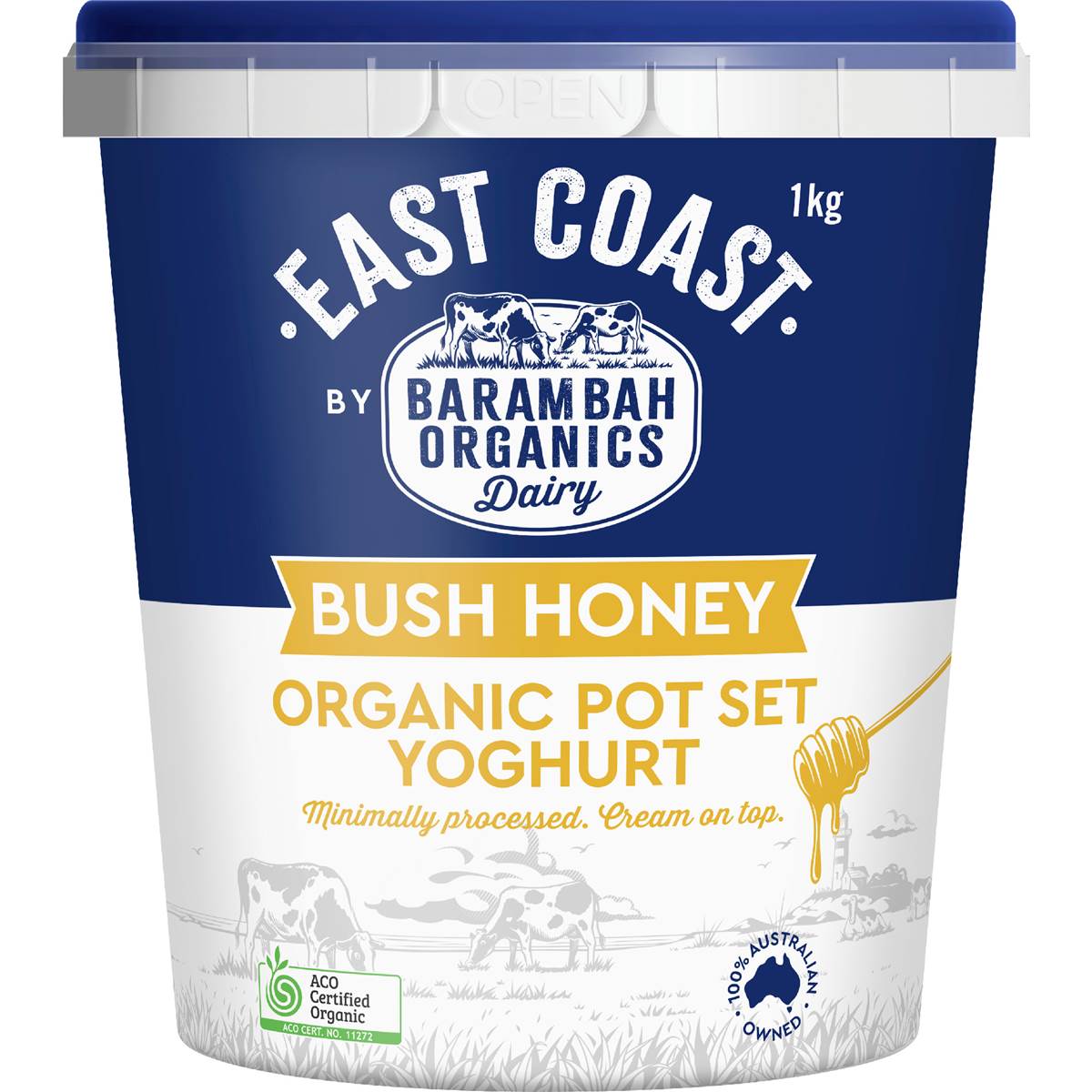 Barambah Organics Bush Honey Pot Set Yoghurt 1kg