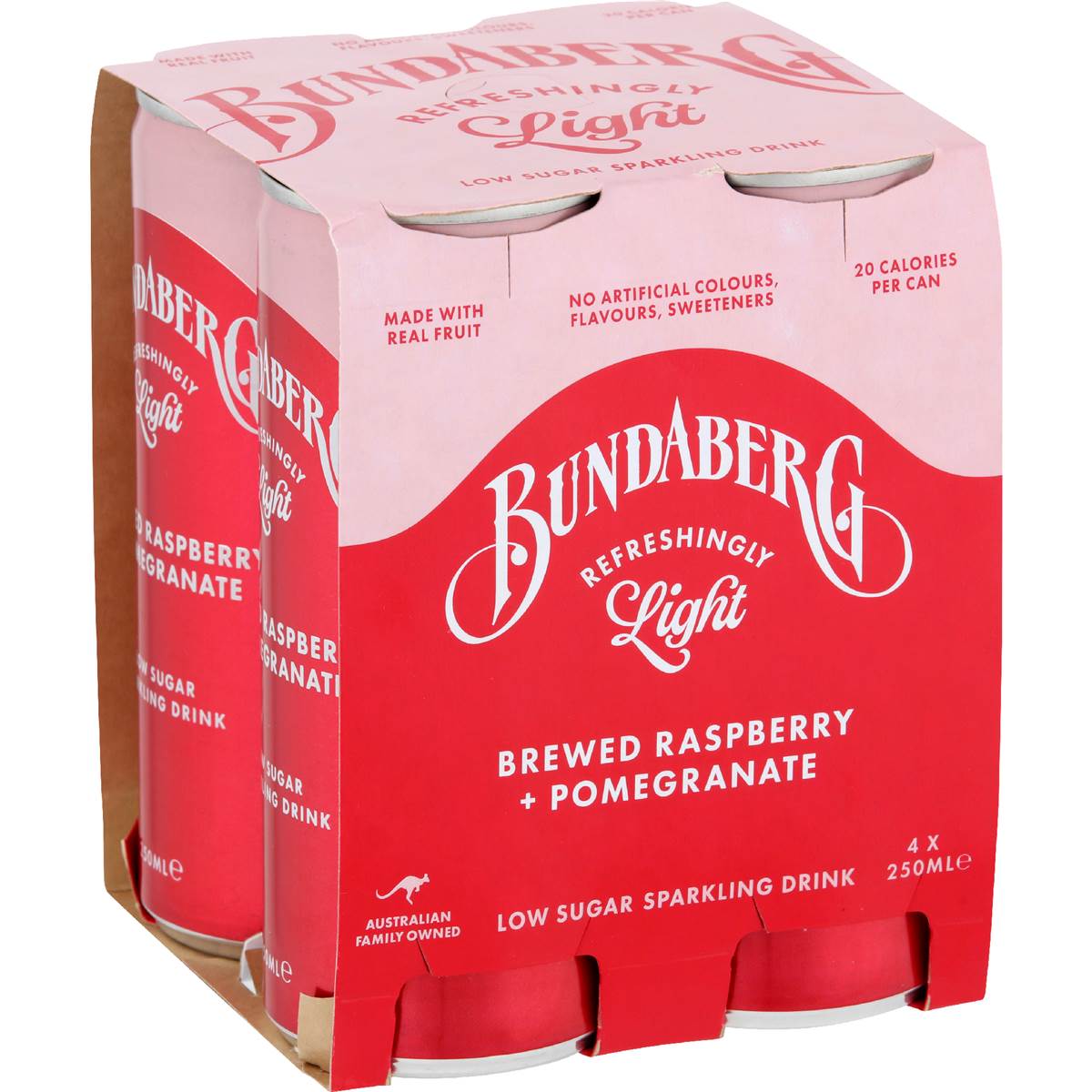 Bundaberg Refreshingly Light Sparkling Drink Pomegranate & Raspberry