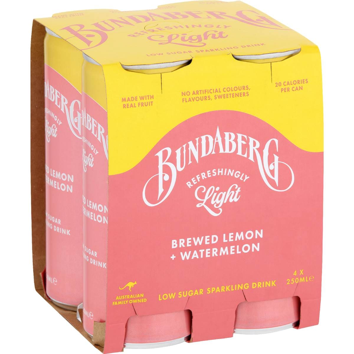 Bundaberg Refreshingly Light Sparkling Drink Watermelon & Lemon