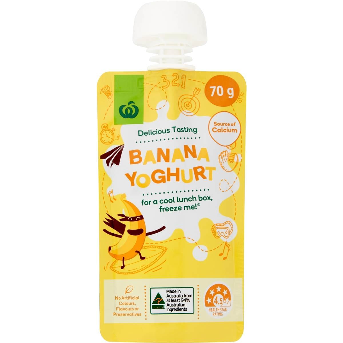 Woolworths Banana Yoghurt Pouch