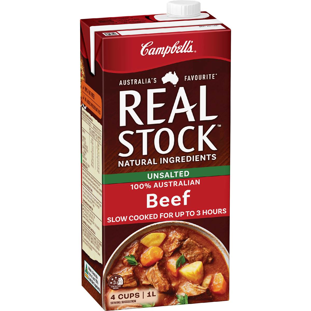 Campbell's Real Stock Unsalted Beef 1L