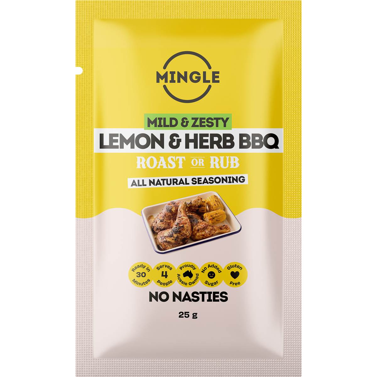 Mingle Lemon & Herb BBQ Seasoning Mild & Zesty