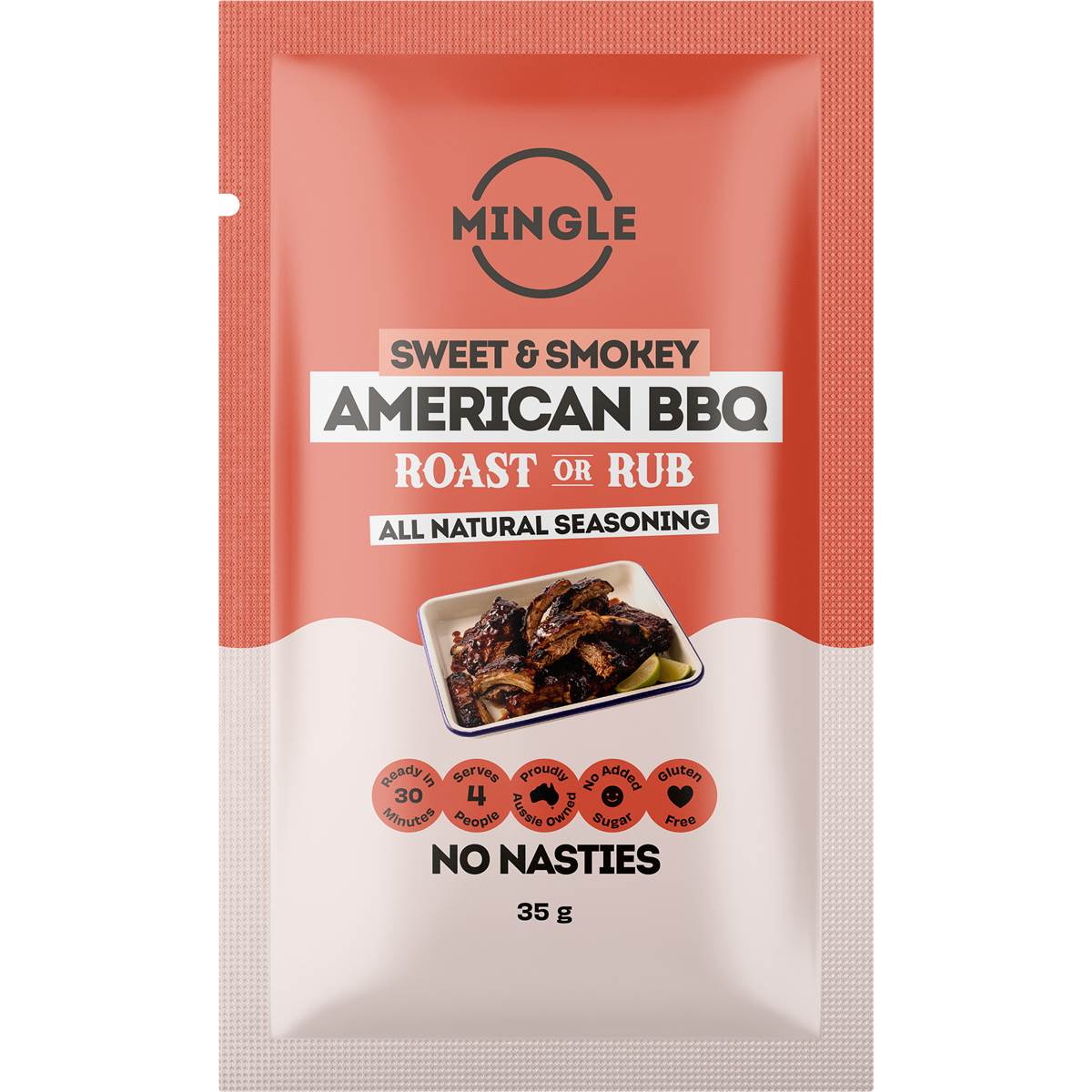 Mingle American BBQ Seasoning Sweet & Smokey 35g