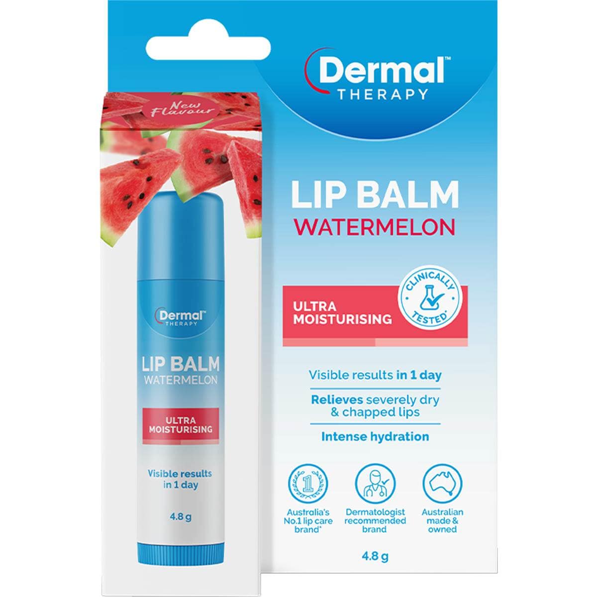 Dermal Therapy Ultra Moisturising Lip Balm Watermelon 4.8g