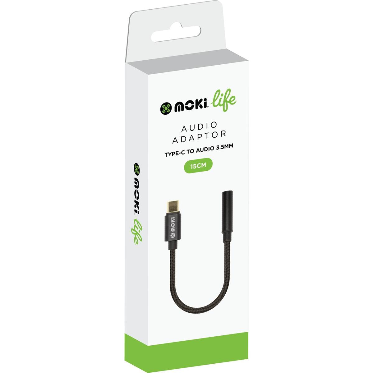 Moki Life Audio Adaptor USB C To 3.5mm Port