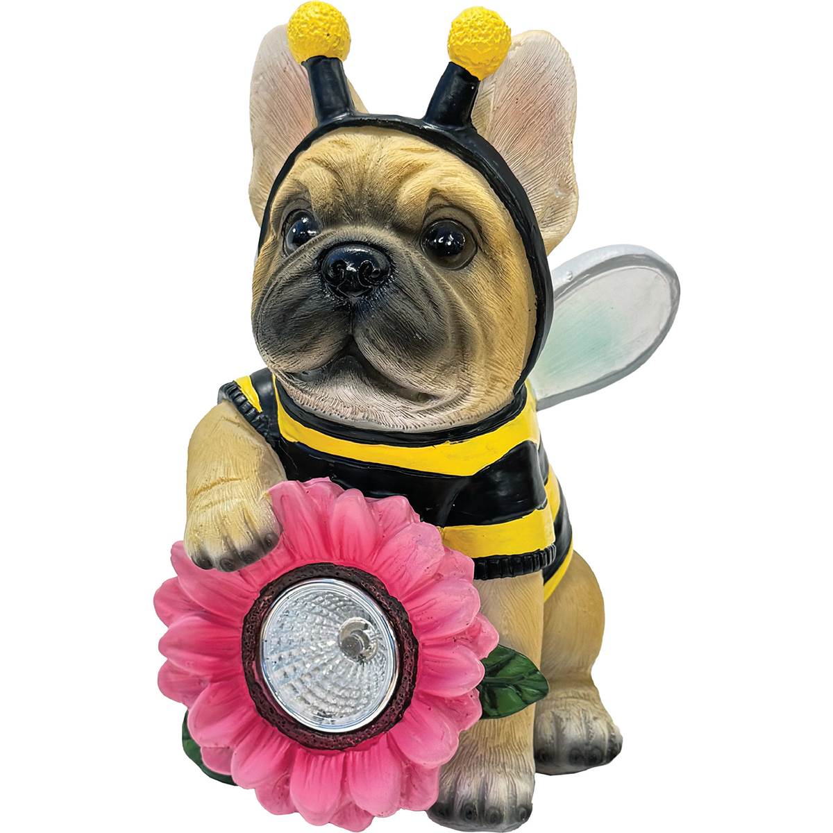 Gardman Solar Polyresin Bee Puppy Decoration Bee Puppy