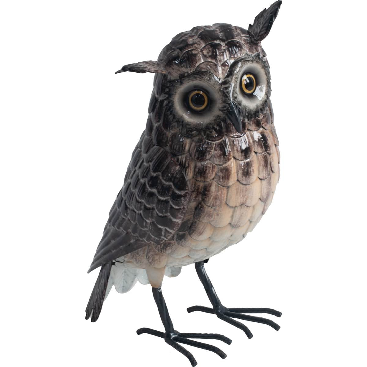 Green Gardener Metal Owl