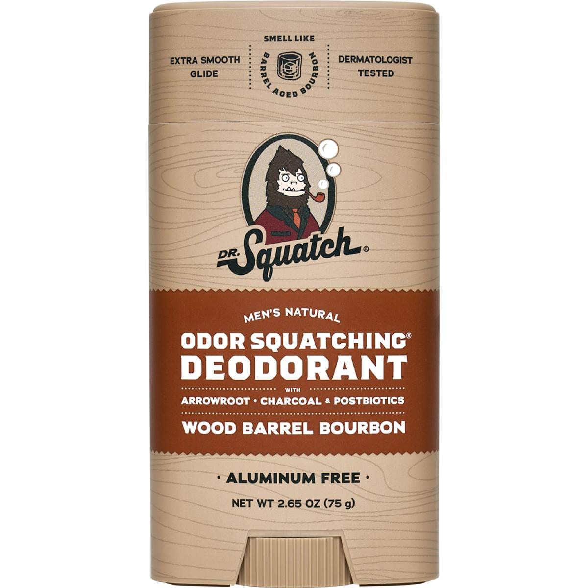 Dr Squatch Men's Natural Deodorant Wood Barrel Bourbon 75g