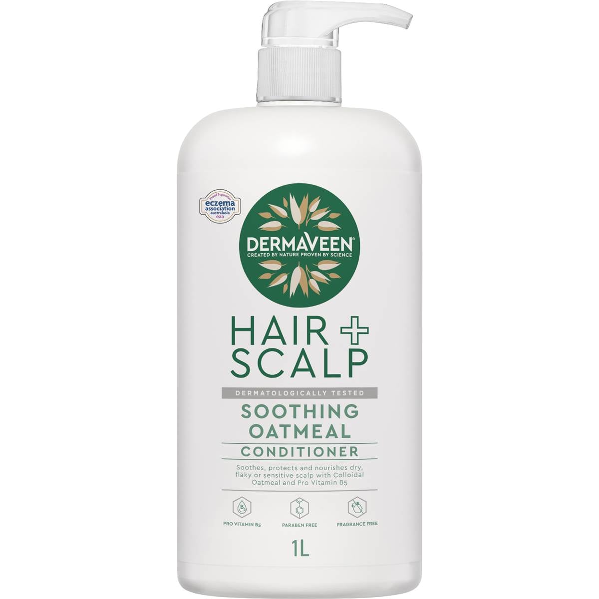 DermaVeen Hair + Scalp Soothing Oatmeal Conditioner 1L