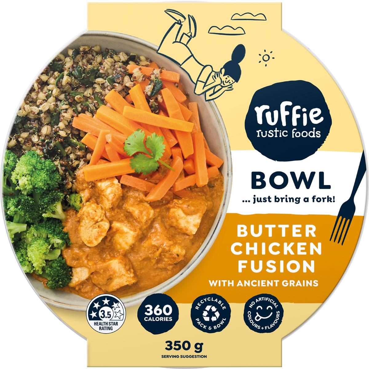 Ruffie Butter Chicken Fusion With Ancient Grains