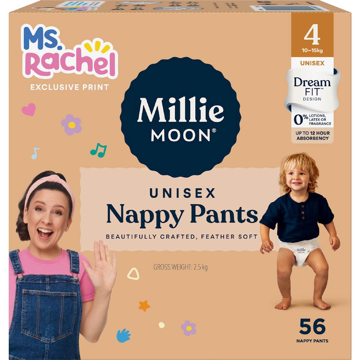 Millie Moon Luxury Nappy Pants Size 4 (10-15kg)