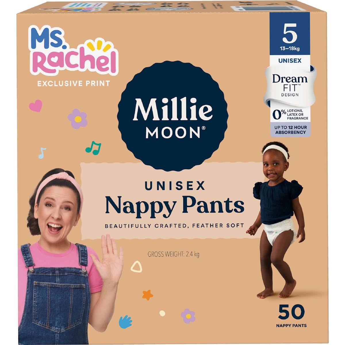 Millie Moon Luxury Nappy Pants Size 5 (13-18kg)