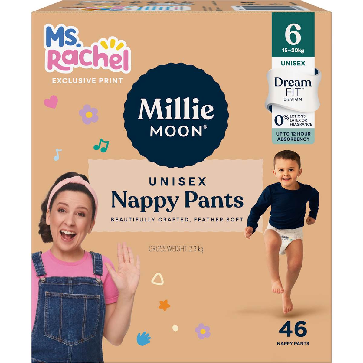 Millie Moon Luxury Nappy Pants Size 6 (15-20kg)