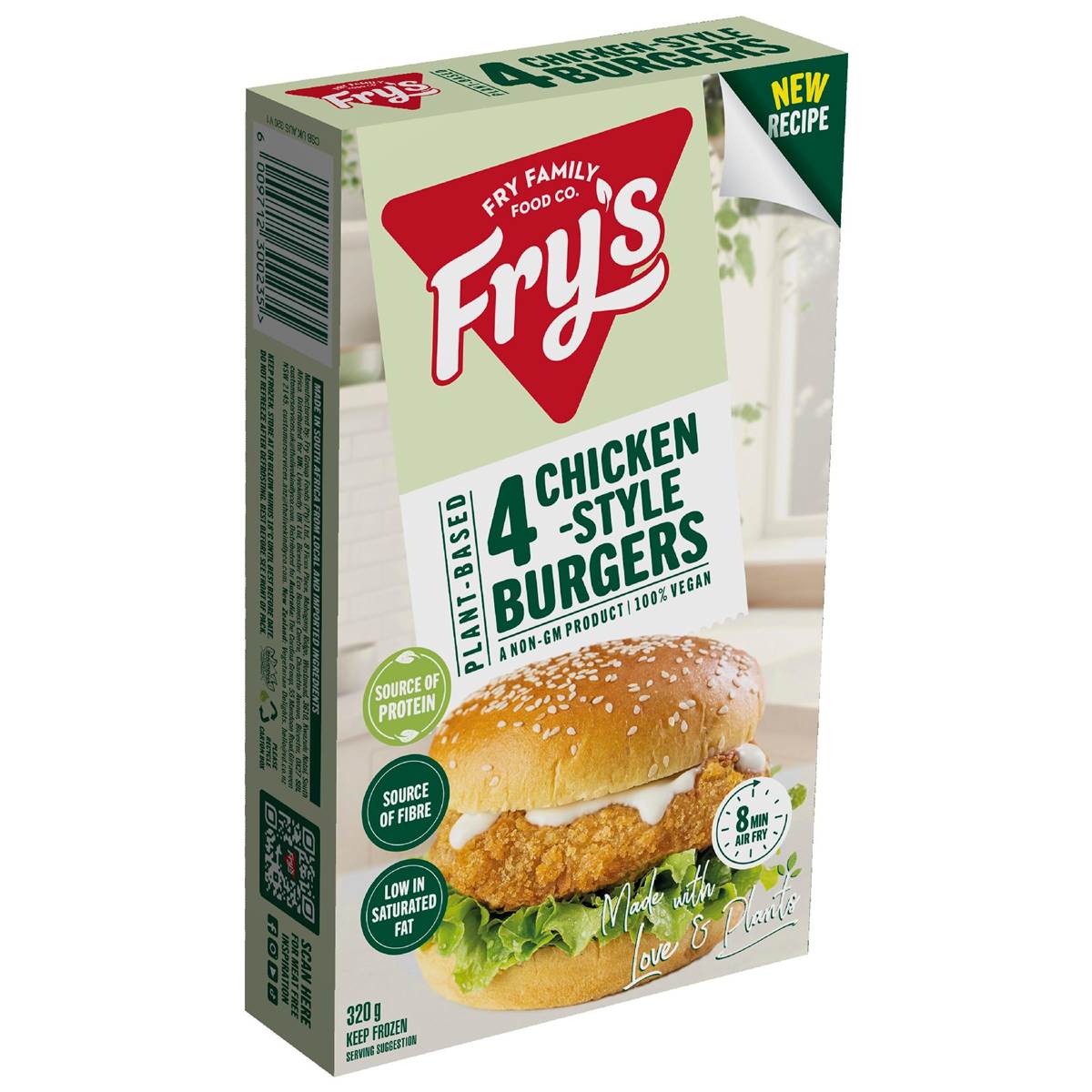 Fry's Plant-Based Burgers Chicken Style