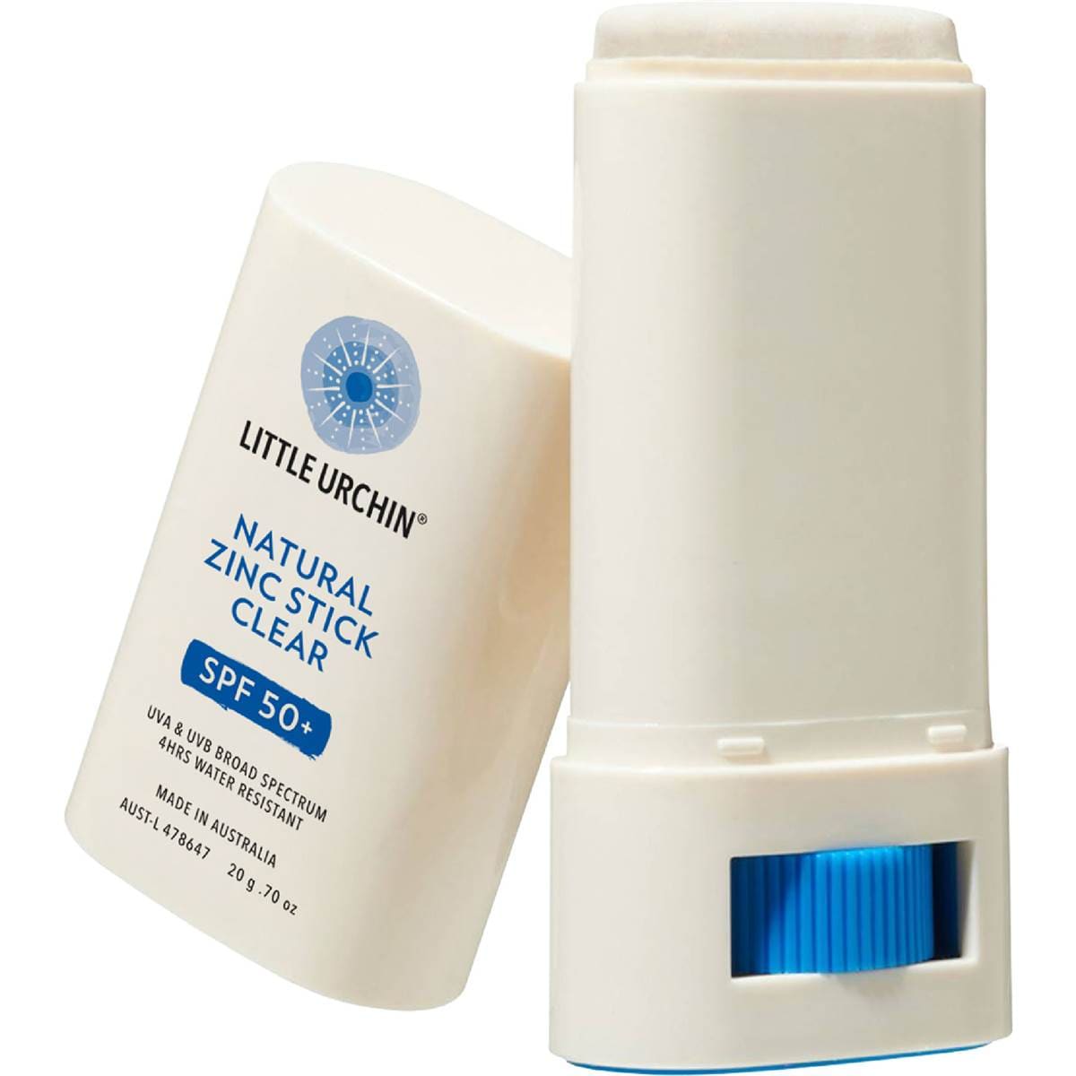 Little Urchin SPF 50+ Natural Zinc Stick Clear