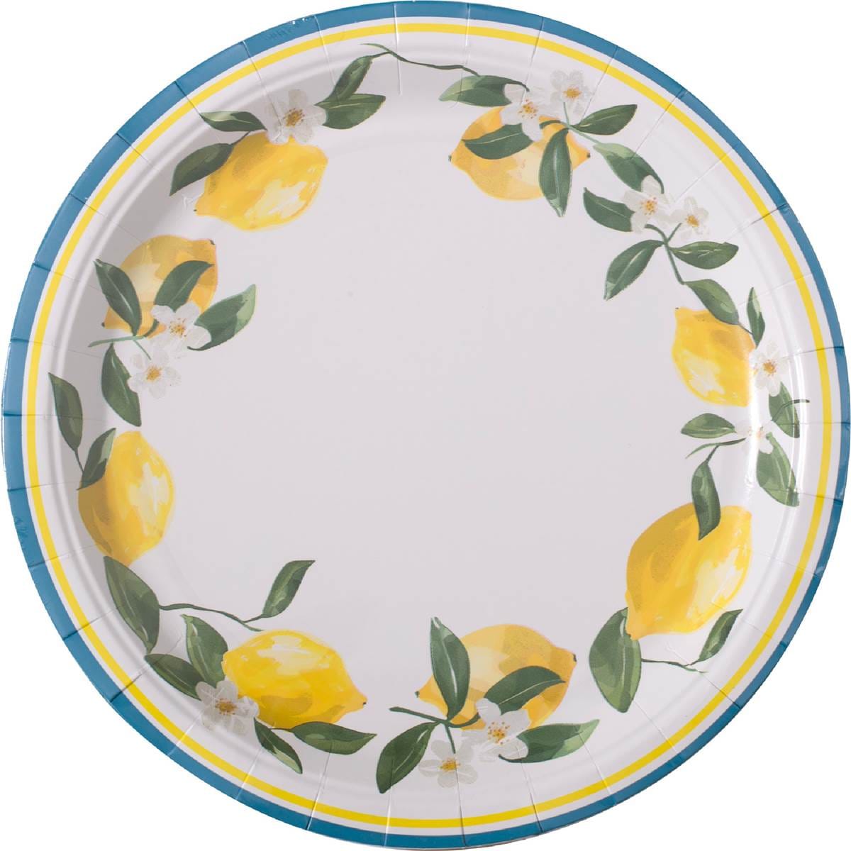 Armada Paper Plates Lemon