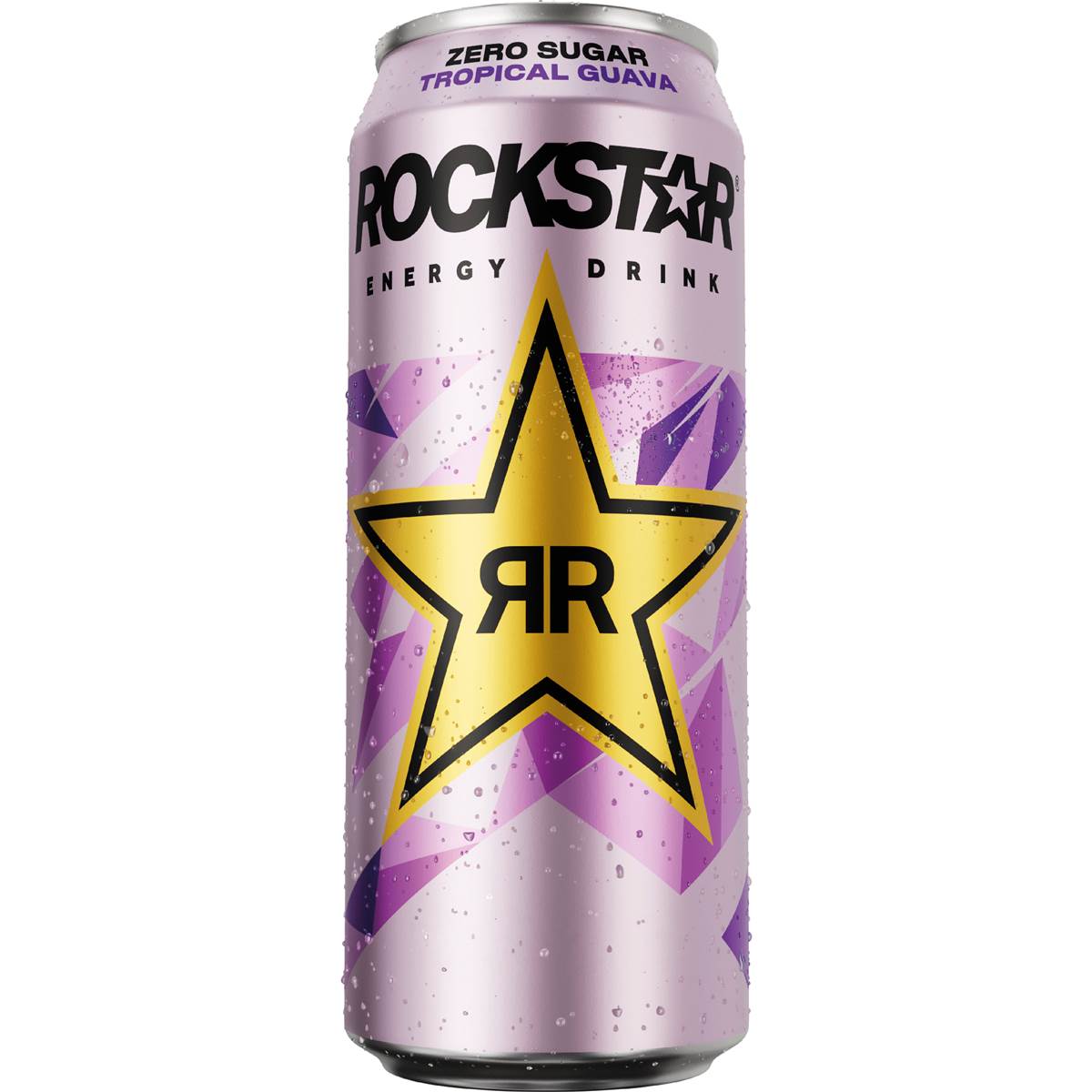 Rockstar Energy Drink Zero Sugar Tropical Guava Can